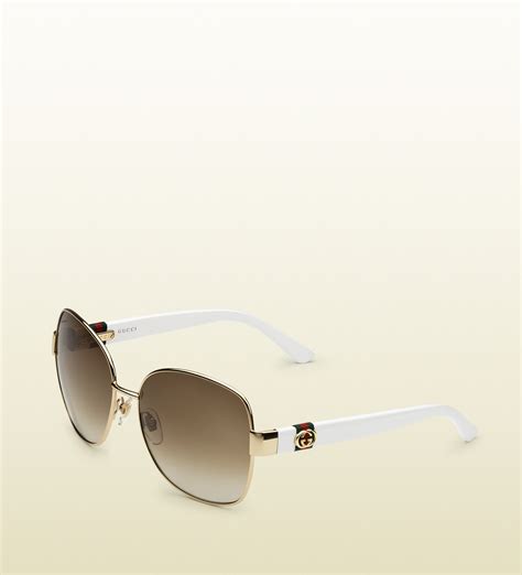 gucci gold sunglasses women's|gucci sunglasses women gold.